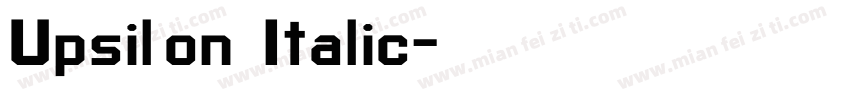 Upsilon Italic字体转换
